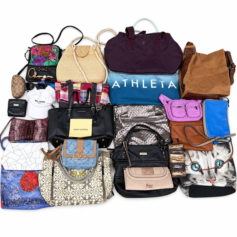 Coach, Louis Vuitton, Lululemon Bags Wallets Wholesale Reseller Lot of 30 Pieces